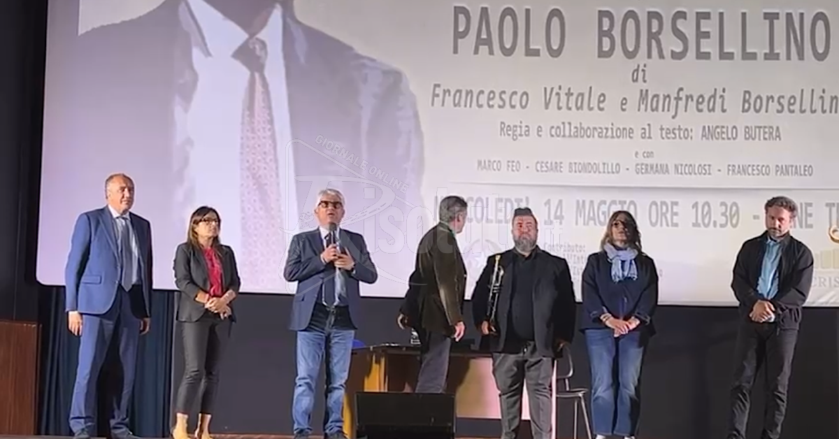 Ribera, il teatro ricorda Paolo Borsellino (Video)