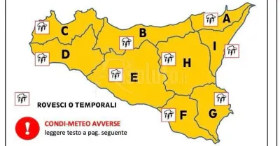 Allerta arancione in tutta la Sicilia, ecco il bollettino della Protezione Civile
