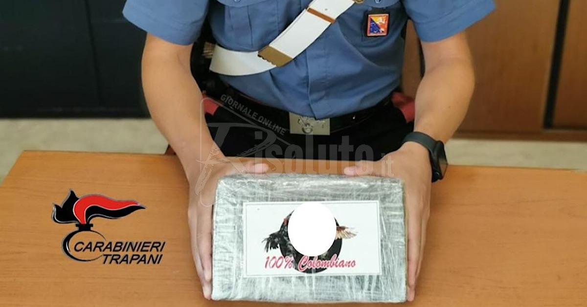 Fermato con un chilo di cocaina sullo scooter a Trapani, arrestato 39enne