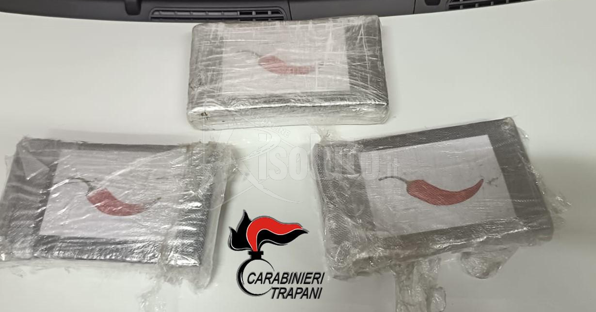 sequestro cocaina a trapani