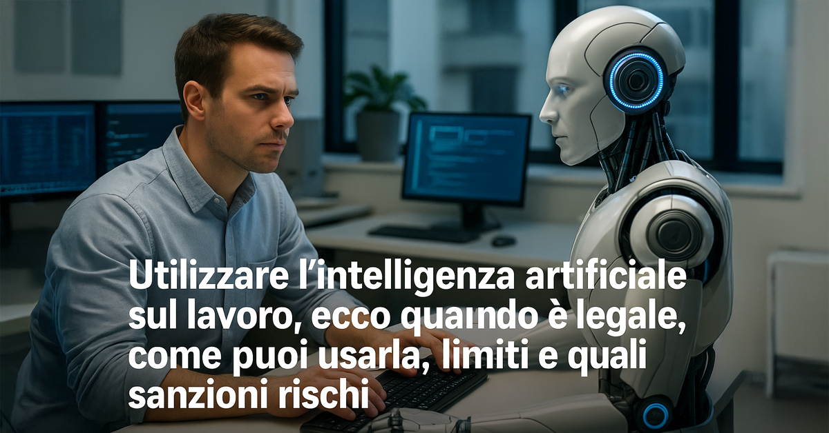 Intelligenza artificiale sul lavoro: quando è legale, i limiti da rispettare e le sanzioni previste