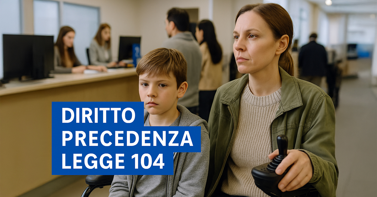 Legge 104: saltare la fila è un diritto riconosciuto, ecco cosa fare in caso di rifiuto