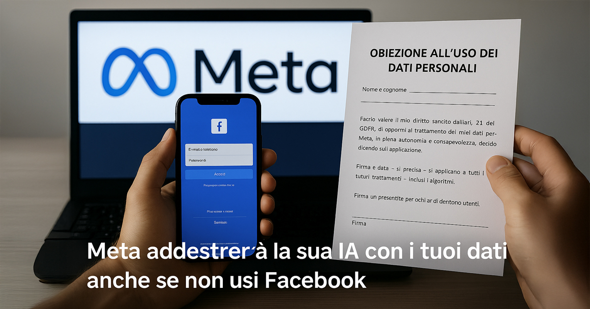 Meta addestrerà l’intelligenza artificiale con i tuoi dati: ecco come difendere la tua privacy anche se non usi Facebook