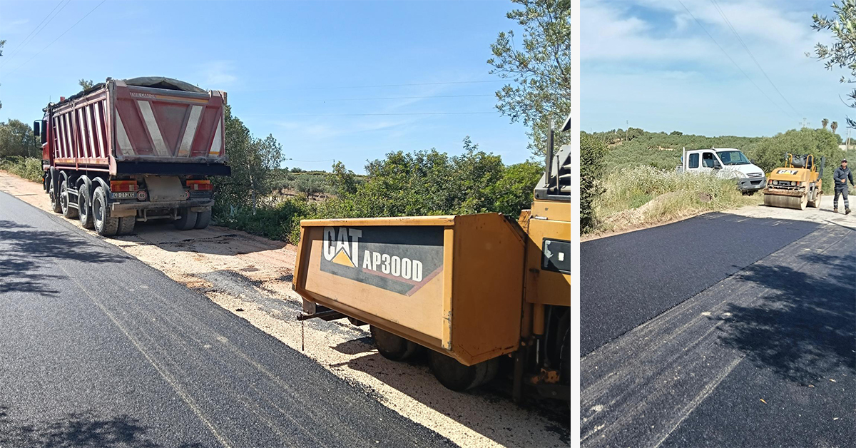 Contrada San Bartolo a Sciacca, ripristinato il manto stradale