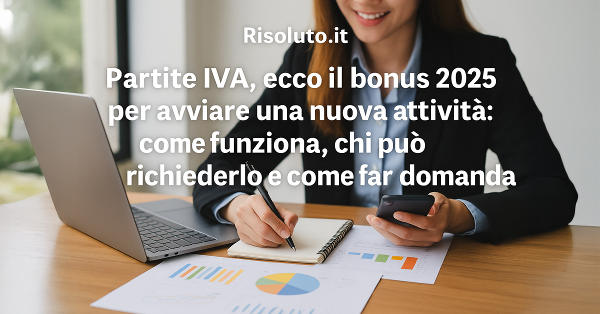 Bonus Partite IVA 2025: fino al 50% di sconto sui contributi INPS per chi avvia una nuova attività. Ecco come funziona