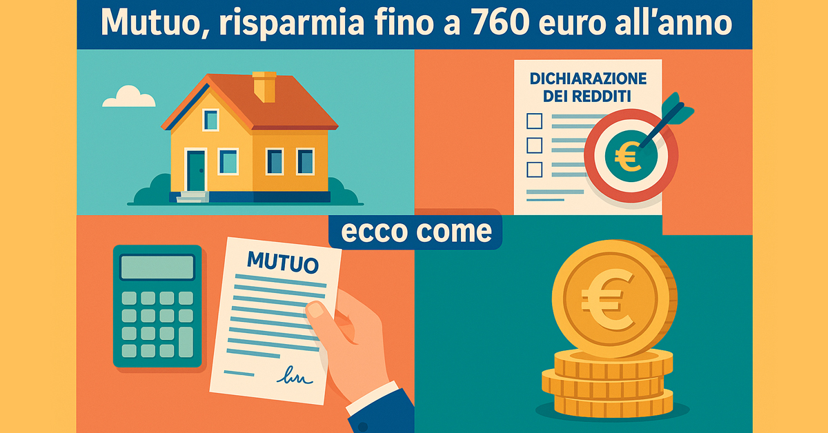 Mutuo prima casa: come ottenere fino a 760 euro di rimborso nella dichiarazione dei redditi 2025
