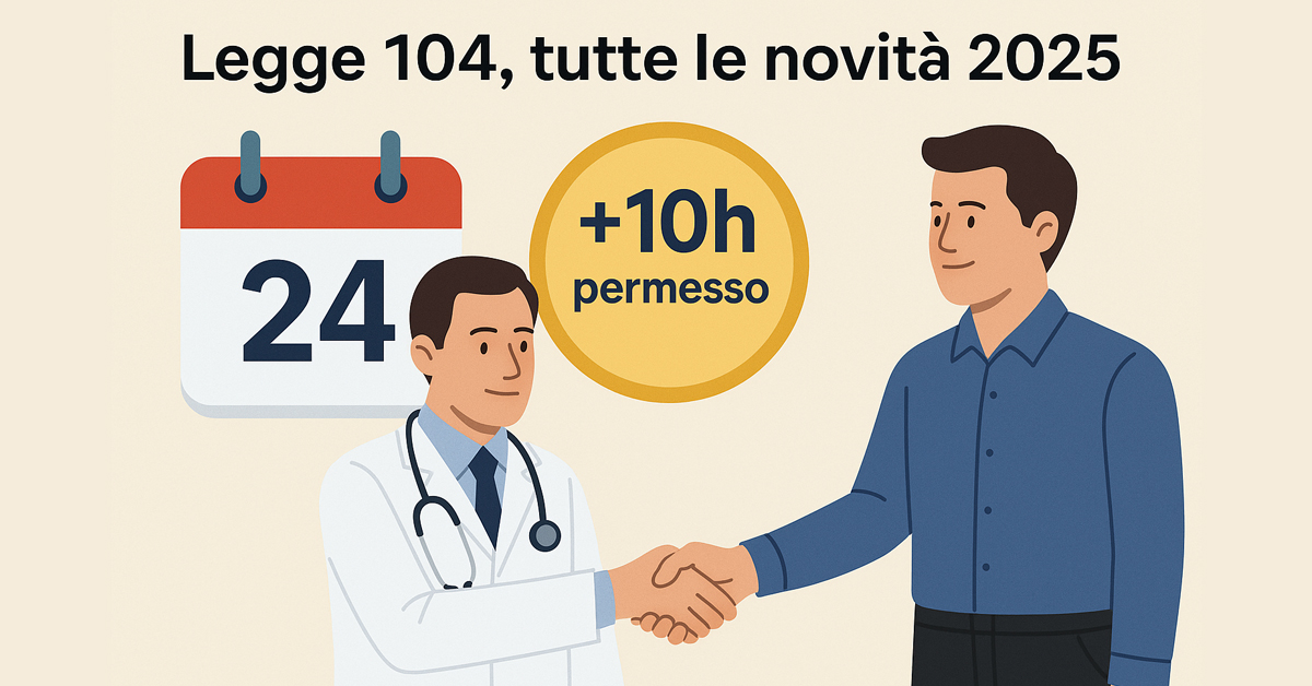Legge 104: in arrivo congedo di 24 mesi e 10 ore extra di permesso retribuito per i lavoratori con disabilità