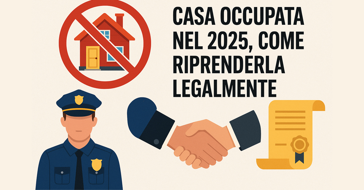 Casa occupata nel 2025, come riprenderla legalmente: cosa dice la nuova legge, tempi e procedure di sgombero immediato