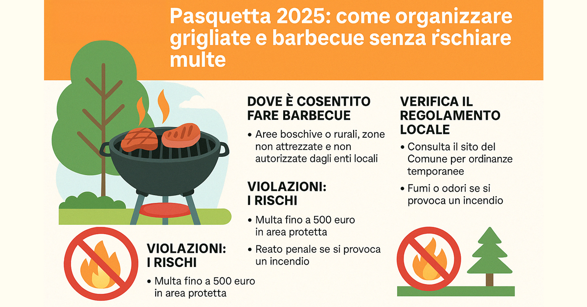 Pasquetta 2025: come organizzare grigliate e barbecue senza rischiare multe – Tutte le regole da conoscere