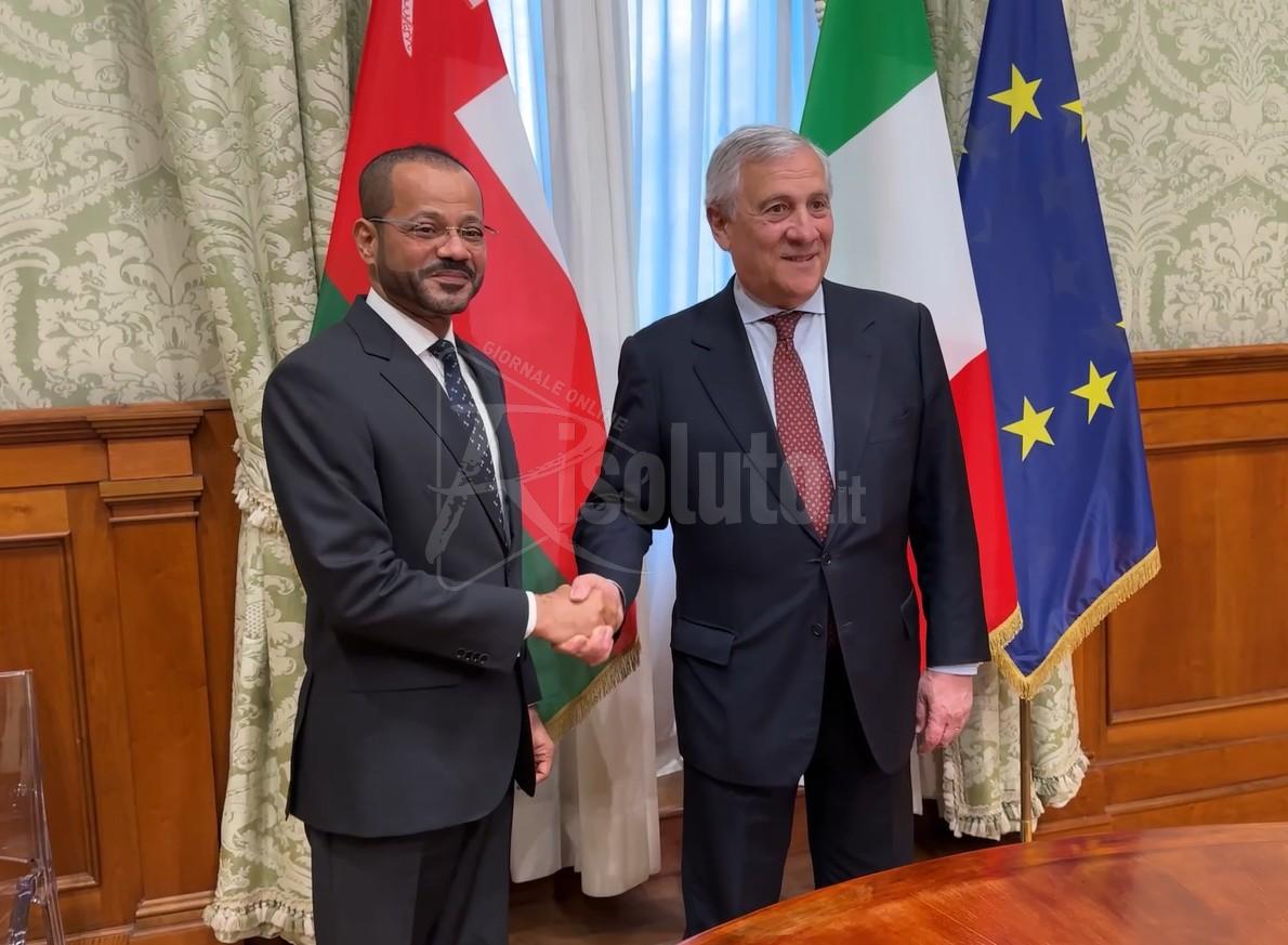 Tajani a ministro Esteri Oman “Sostegno a mediazione tra Usa e Iran”