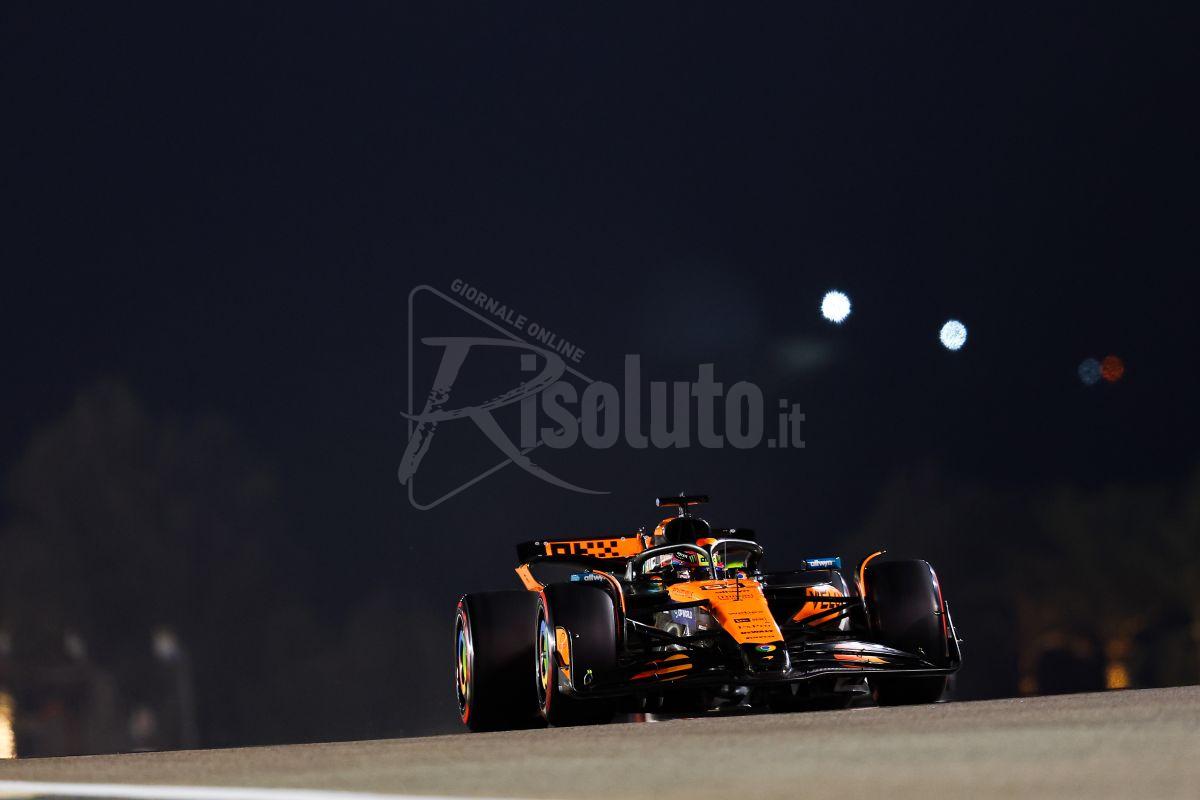 Piastri in pole in Bahrain davanti a Russell, terzo Leclerc