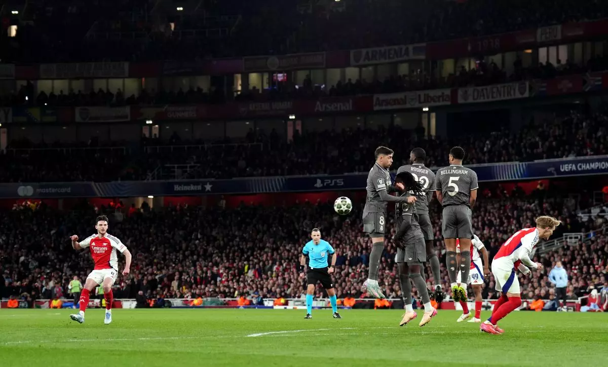 Doppietta Rice e gol di Merino, l’Arsenal travolge il Real 3-0