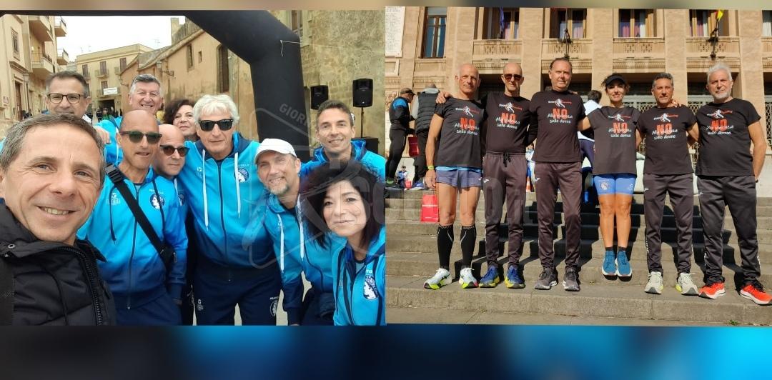 Atleti saccensi in gara con messaggi contro la violenza sulle donne
