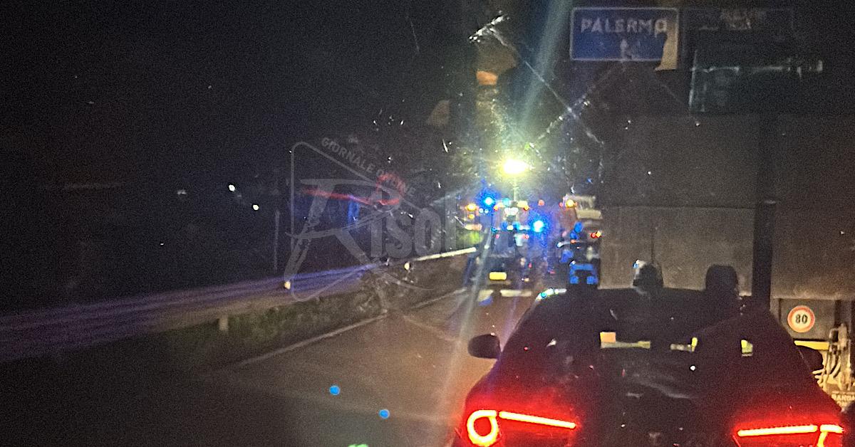 Incidente sulla Sciacca-Palermo, ripristinata la viabilità dopo quattro ore