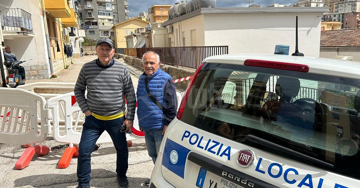 Transennata a Sciacca via Ariosto, disagi per 12 famiglie (Video)