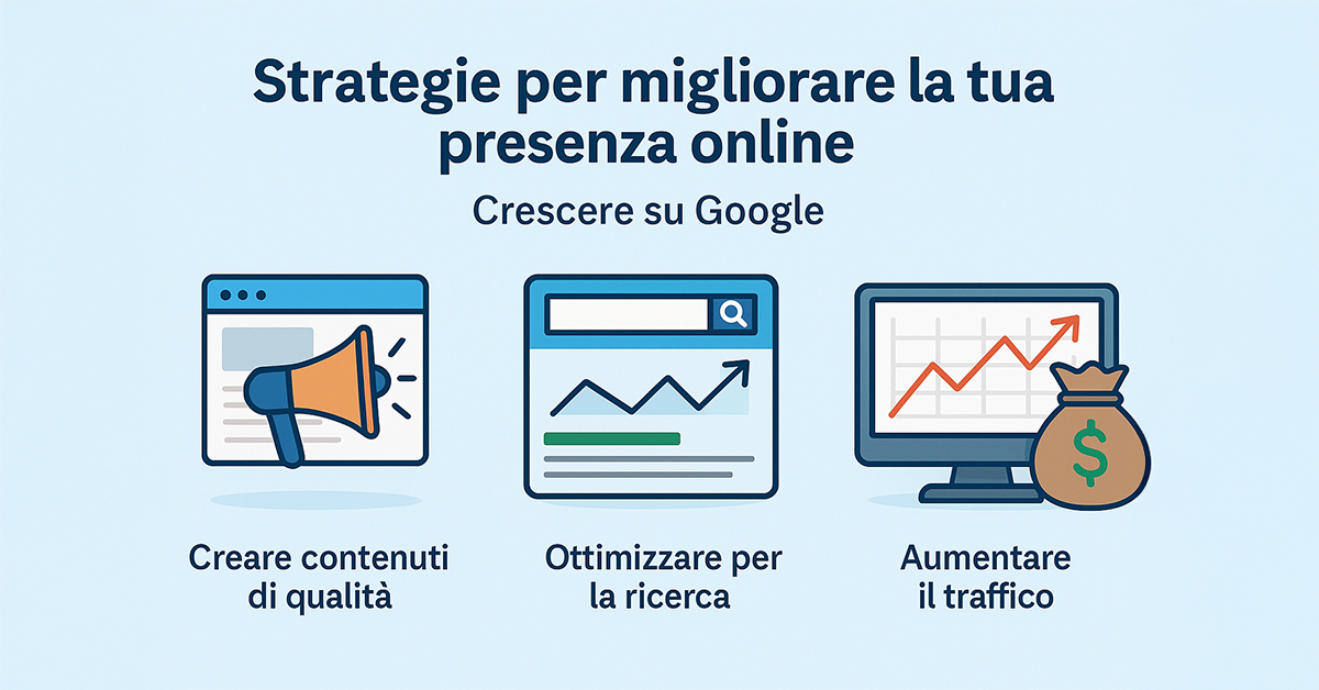 Come migliorare la presenza online e crescere su Google?