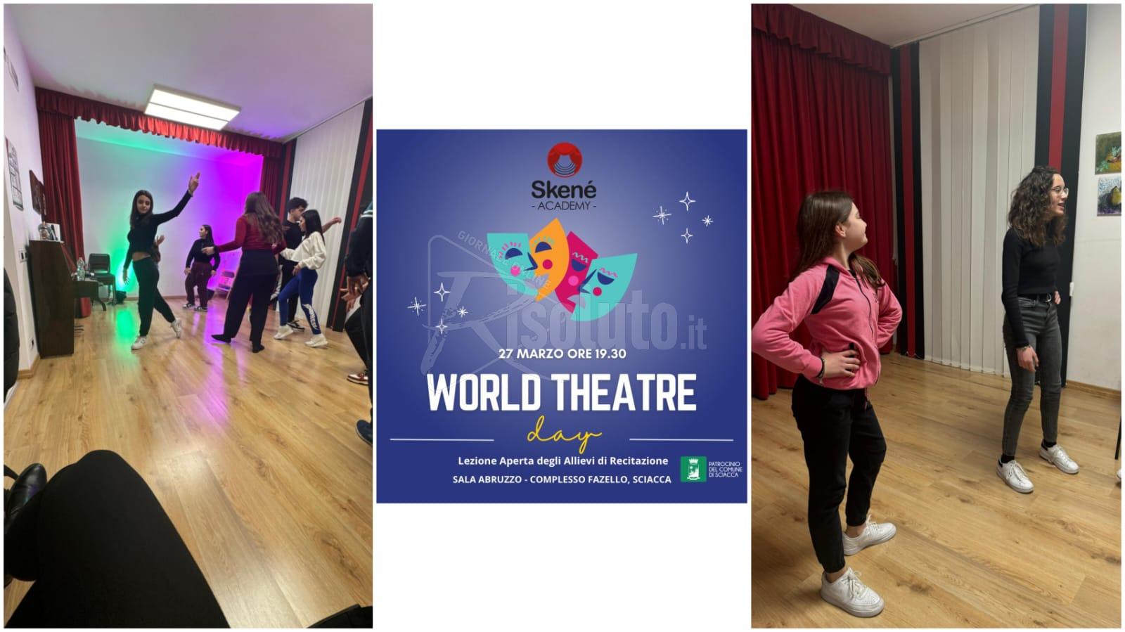 Giornata Mondiale del Teatro, lezione aperta degli allievi della Skene' Academy in sala Abruzzo