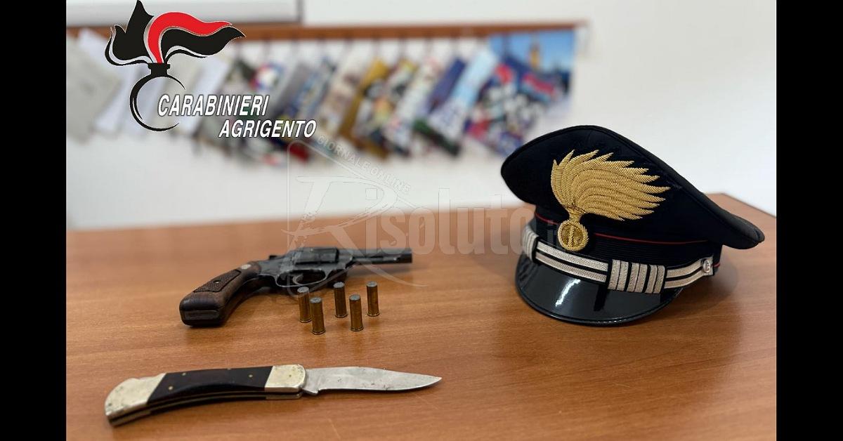 Cattolica Eraclea, arrestato con pistola clandestina