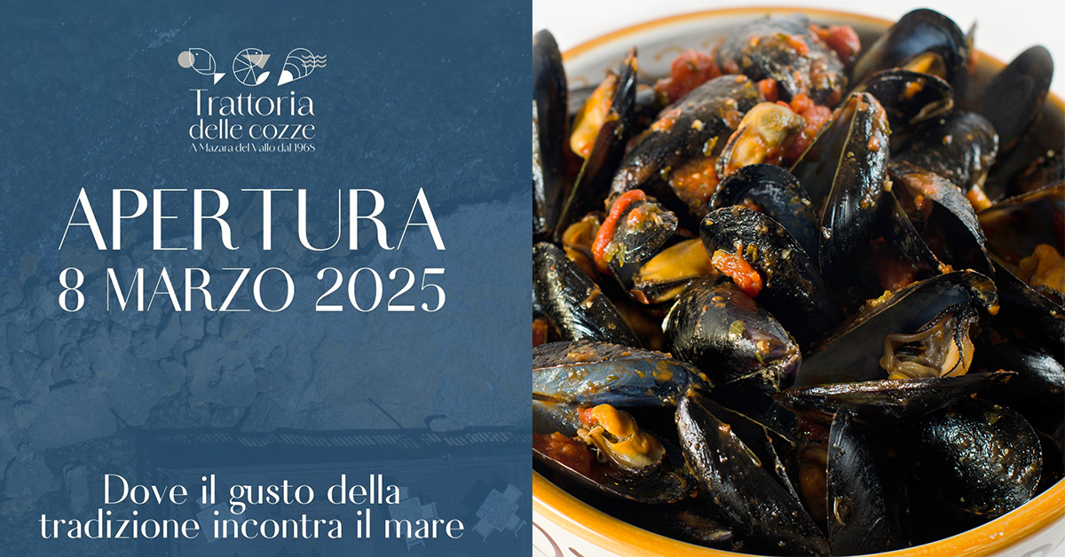 Riapre la Trattoria delle Cozze: ogni giorno da sabato 8 marzo