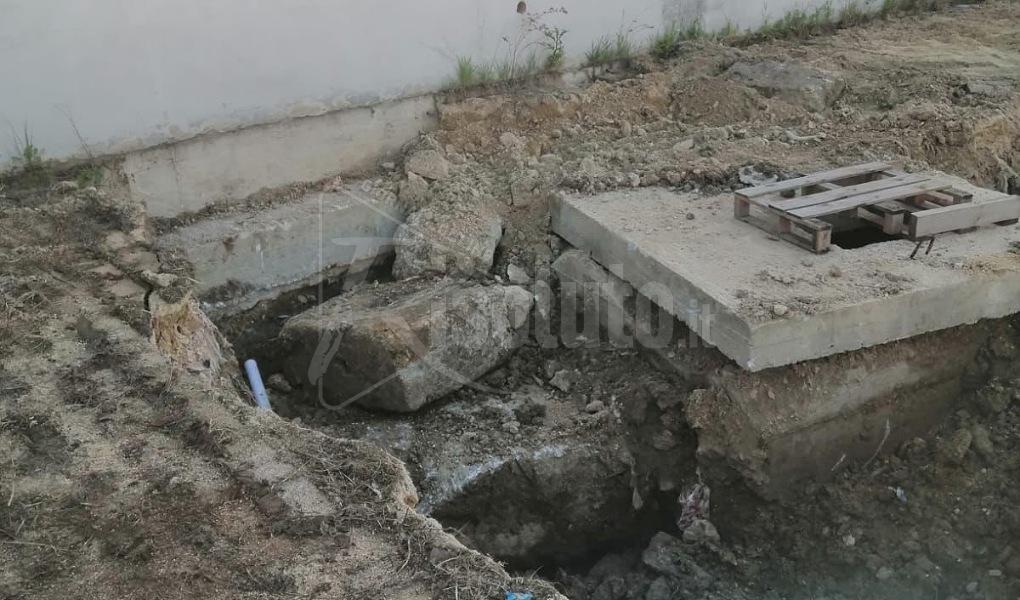 Cantiere al via al parcheggio Modigliani di Sciacca, riparazioni idrauliche