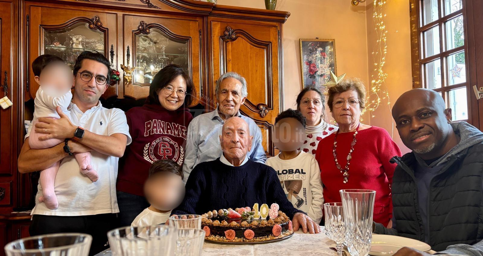 Giuseppe Neri di Ribera compie 108 anni, una vita tra terra e famiglia 