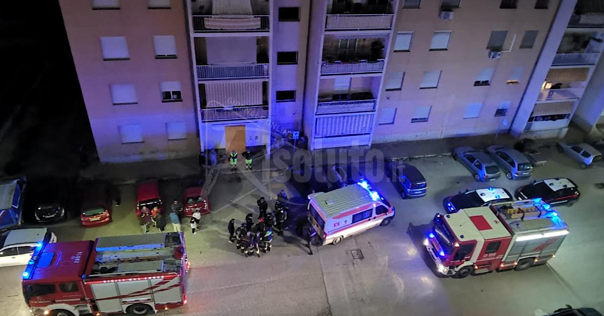 Incendio abitazione via Segni a Sciacca