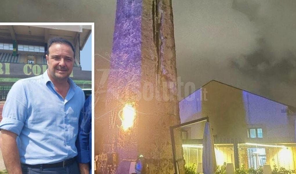 Un fulmine colpisce a Palermo il ristorante dello sponsor dello Sciacca
