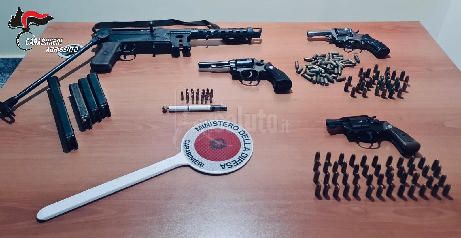 Sequestrato dai carabinieri arsenale da guerra delle cosche agrigentine