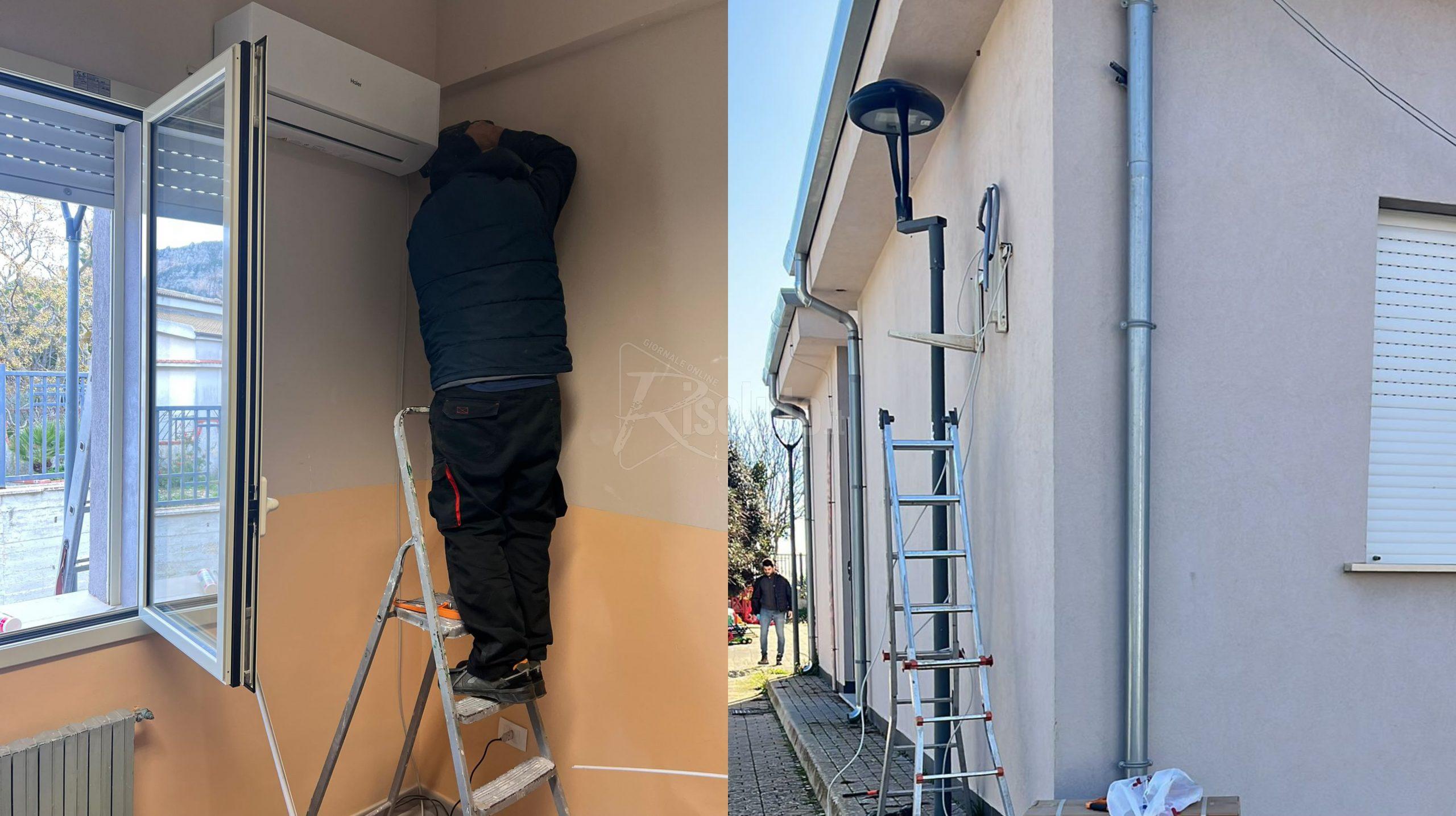 Scuole a Caltabellotta, installati condizionatori e superata emergenza freddo