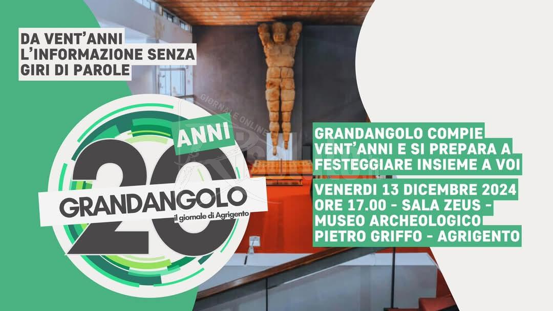 Festa per i vent'anni del giornale agrigentino Grandangolo