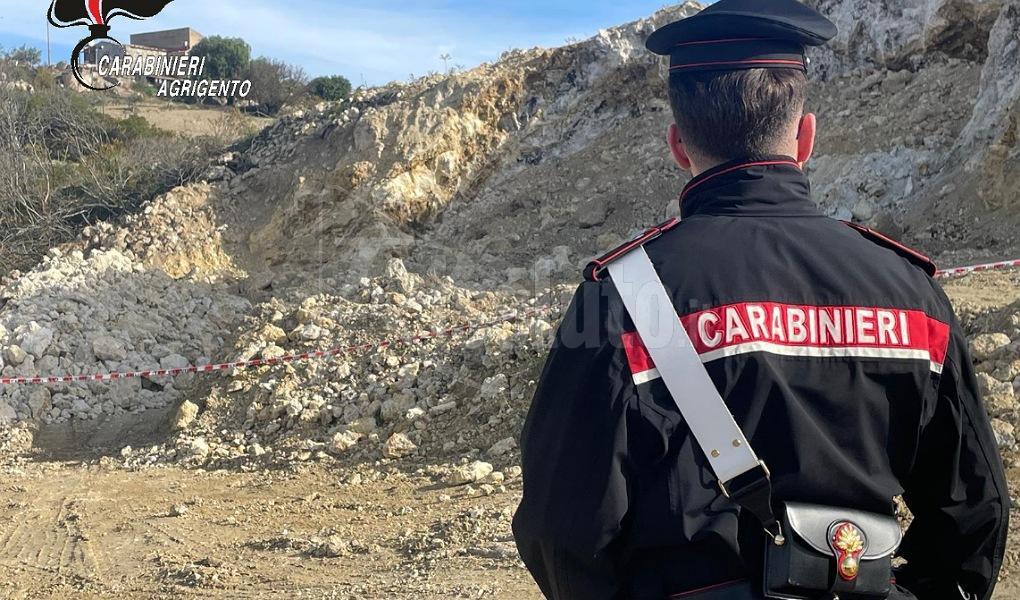 Attività astrattiva non autorizzata a Castrofilippo, due persone denunciate
