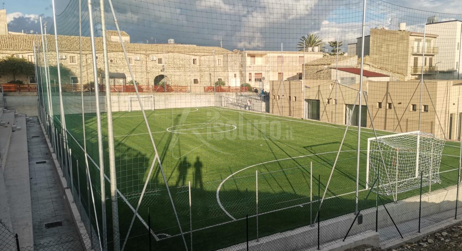 Campo di calcetto comunale a Sant'Anna di Caltabellotta, manca solo il collaudo