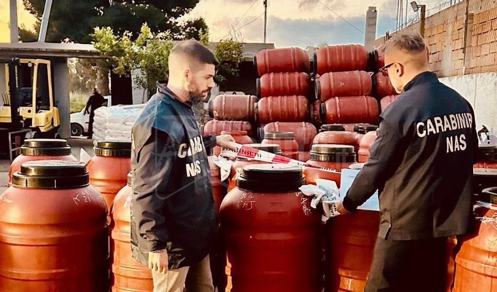 Trapani, i Nas sequestrano 19 tonnellate di olive in salamoia
