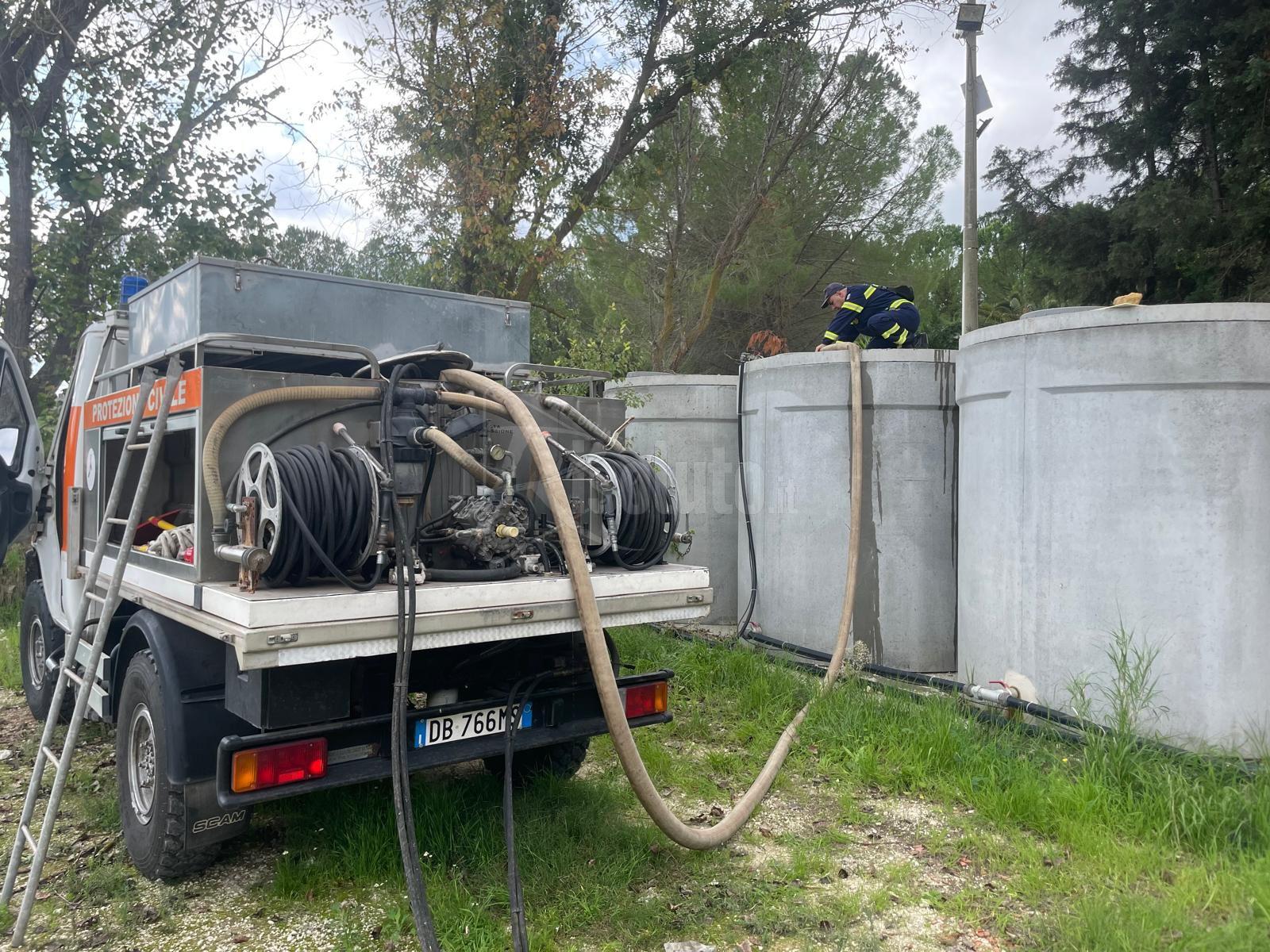 Emergenza idrica a Caltanissetta ed Enna, Protezione civile in azione