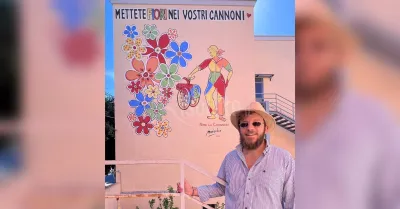 Il sambucese Maniscalco realizza murale di pace a Barcellona Pozzo di Gotto