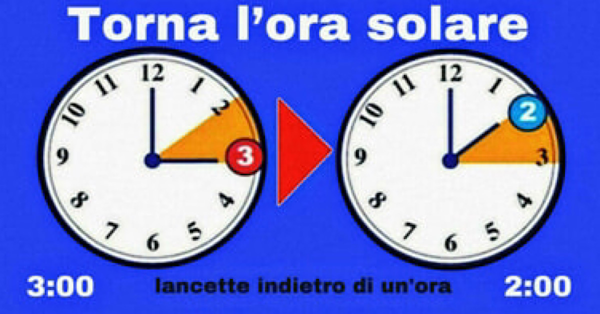 Ritorna l’ora solare e arrivano giorni di cielo coperto 