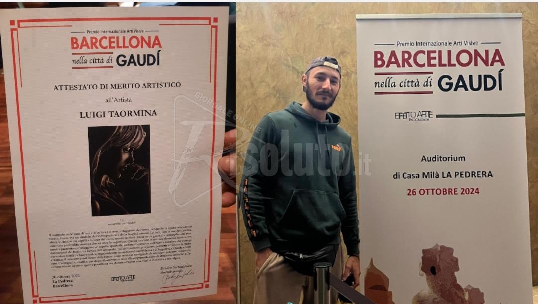 Premio Internazionale Arti Visive a Barcellona, Taormina di Sciacca  premiato per "Lei"