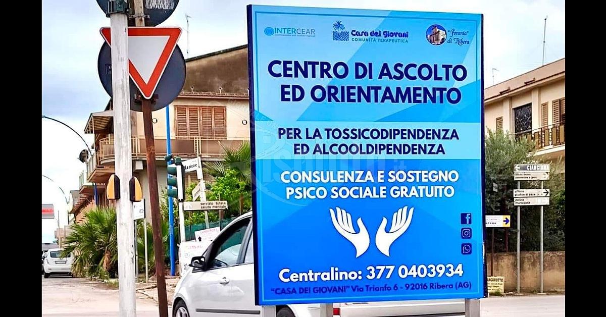 Casa dei Giovani a Ribera, supporto gratuito contro le dipendenze