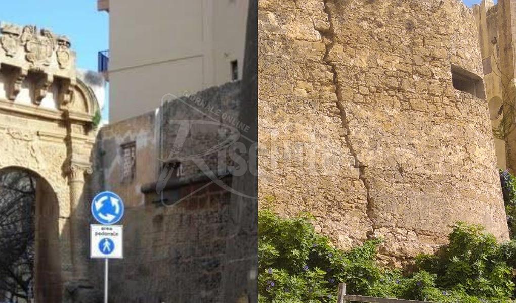 Bastione San Salvatore a Sciacca a rischio crollo, segnalazione di Italia Nostra