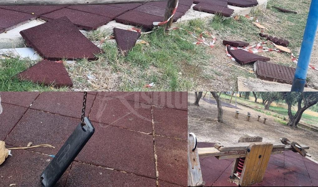 Parco giochi del Museo del Carnevale di Sciacca, abbandono e raid vandalici