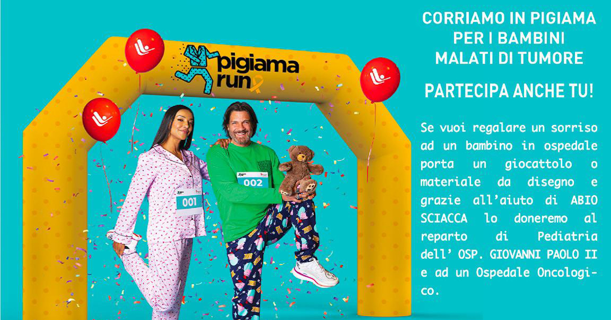 Tumori pediatrici, la Lilt di Sciacca scende in campo con la "Pigiama Run"