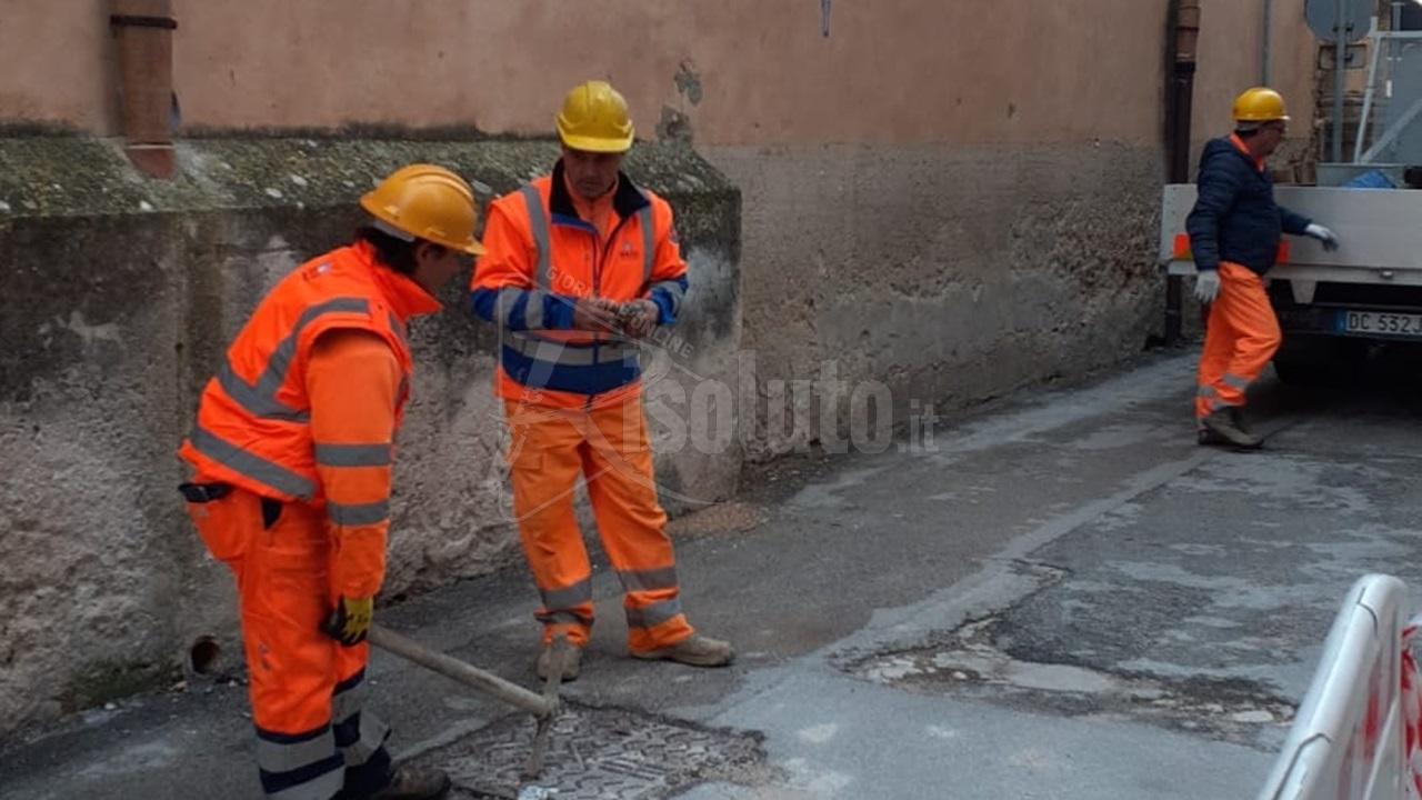 Lunedì cantiere Aica in via Madonuzza, cambio alla viabilità