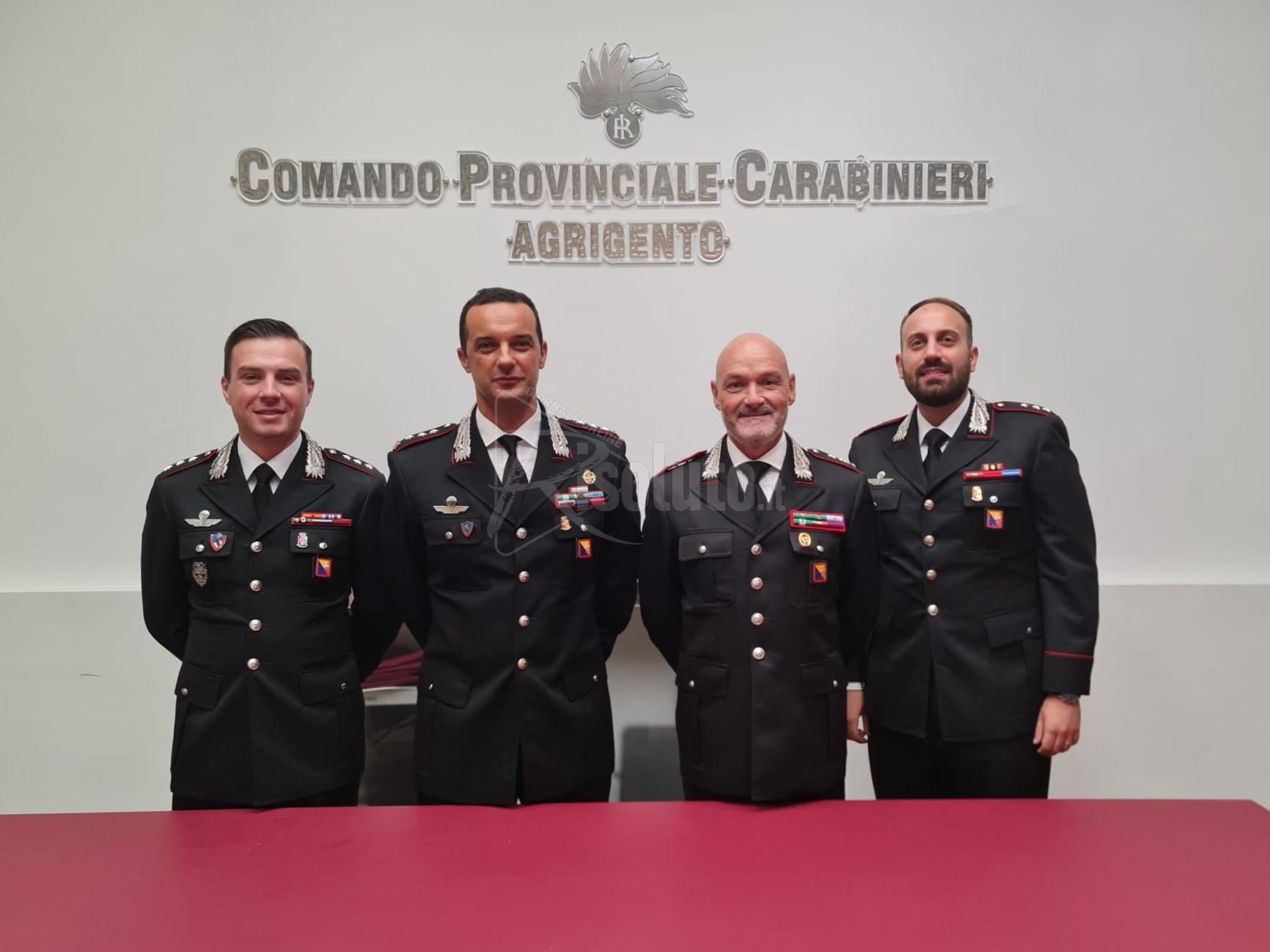 Nuovi ufficiali dei carabinieri, il capitano Lorenzo Longo guiderà il nucleo investigativo della compagnia di Agrigento
