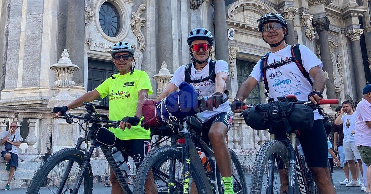 Tre bikers saccensi percorrono la via Francigena Fabaria da Agrigento a Randazzo