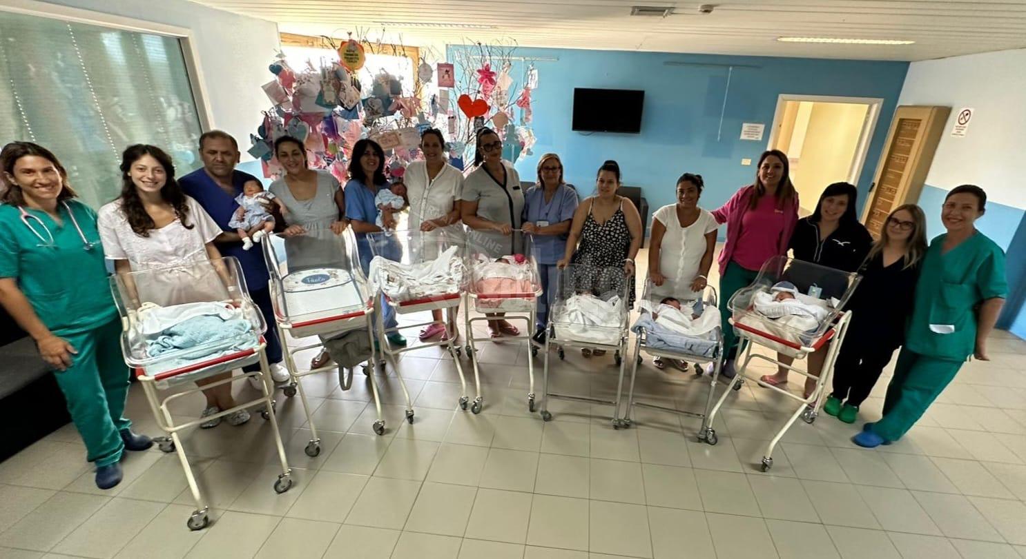 Bel Ferragosto in Ostetricia e Ginecologia a Sciacca con 8 nascite in poche ore