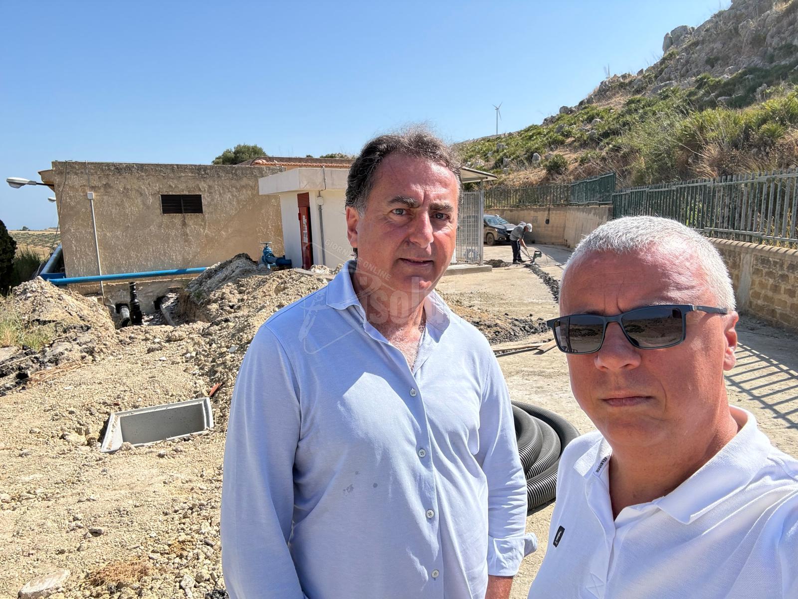 Acqua, Messina e Bellanca in sopralluogo a Grattavoli mentre Blo' e Brucculeri domani in Procura
