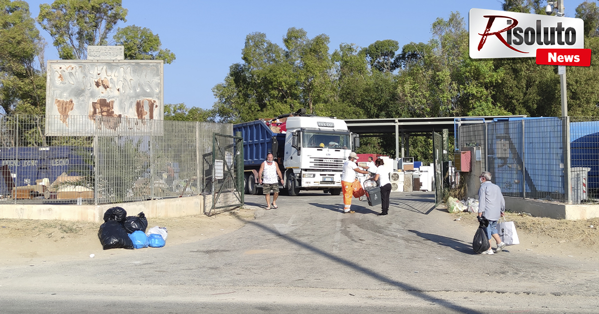 Sciacca, dopo le telecamere per colpire l'abbandono dei rifiuti si amplia l'isola ecologica