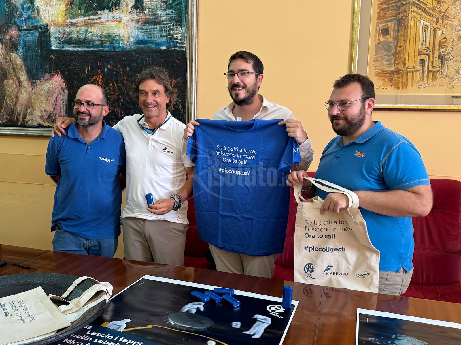 Campagna di sensibilizzazione di Marevivo contro i piccoli rifiuti a Sciacca