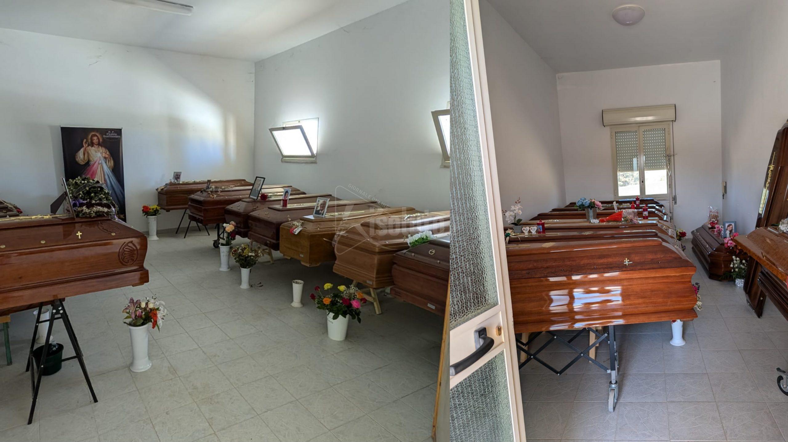Cimitero di Sciacca nel degrado, Brucculeri e  Blò: “La situazione è grave”