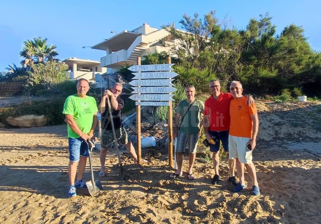 Il ripristino delle installazioni alla Promenade di Porto Palo diventa un evento notturno